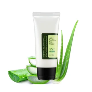 کرم ضد آفتاب آلوئه ورا SPF50 حجم ۵۰ میلی لیتر آبرسان و تسکین دهنده