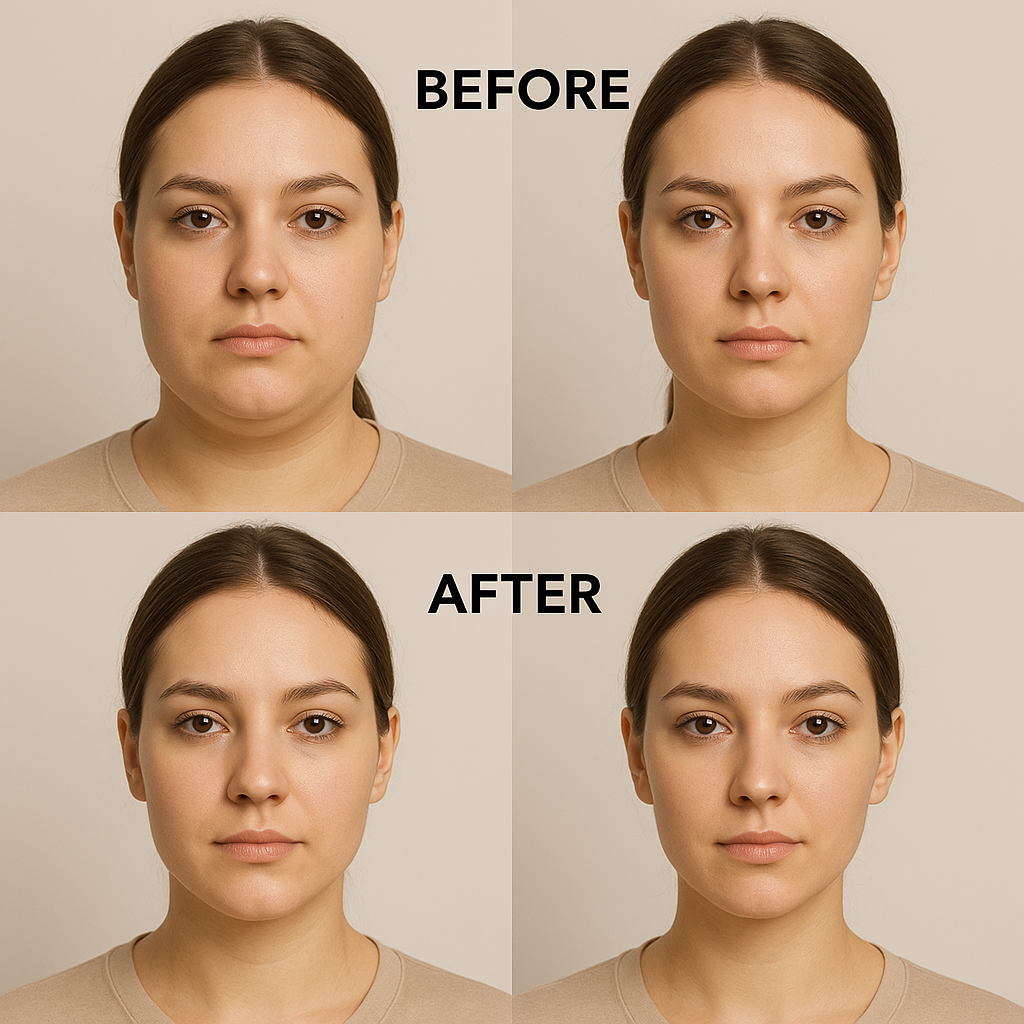 درمان لاغری صورت