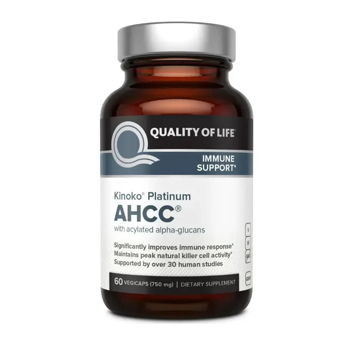 کپسول AHCC کینوکو پلاتینیوم 60 عددی – تقویت سیستم ایمنی و آنتی‌اکسیدان قوی