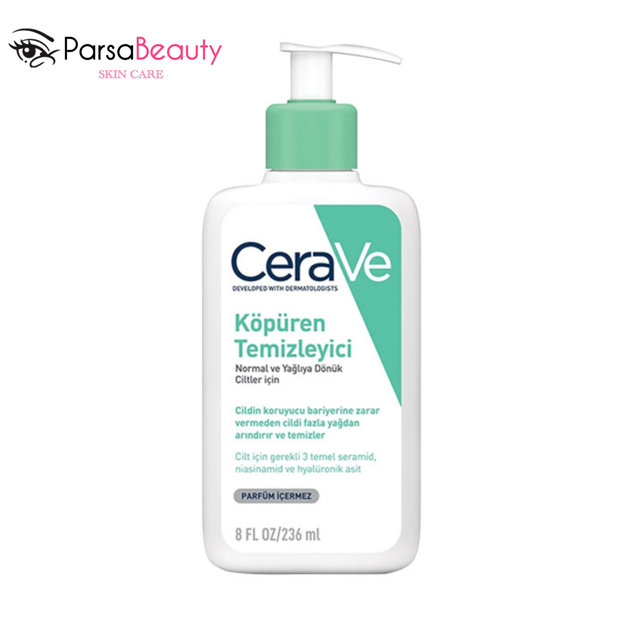 ژل شستشوی صورت سراوی Foaming Cleanser | مناسب پوست نرمال تا چرب