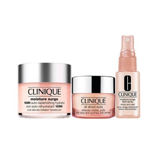 ست سه‌تایی 100 ساعته آبرسان کلینیک | رطوبت‌رسان قوی و مراقبت کامل پوست صورت