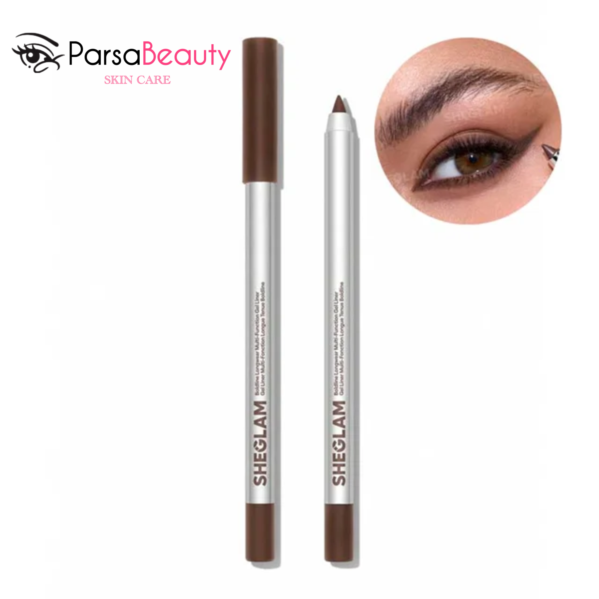مداد چشم ژلی چند کاره شیگلم Sheglam مدل Boldline Longwear رنگ Chocolate اصل