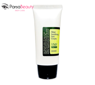 کرم ضد آفتاب آلوئه ورا SPF50 حجم ۵۰ میلی لیتر آبرسان و تسکین دهنده