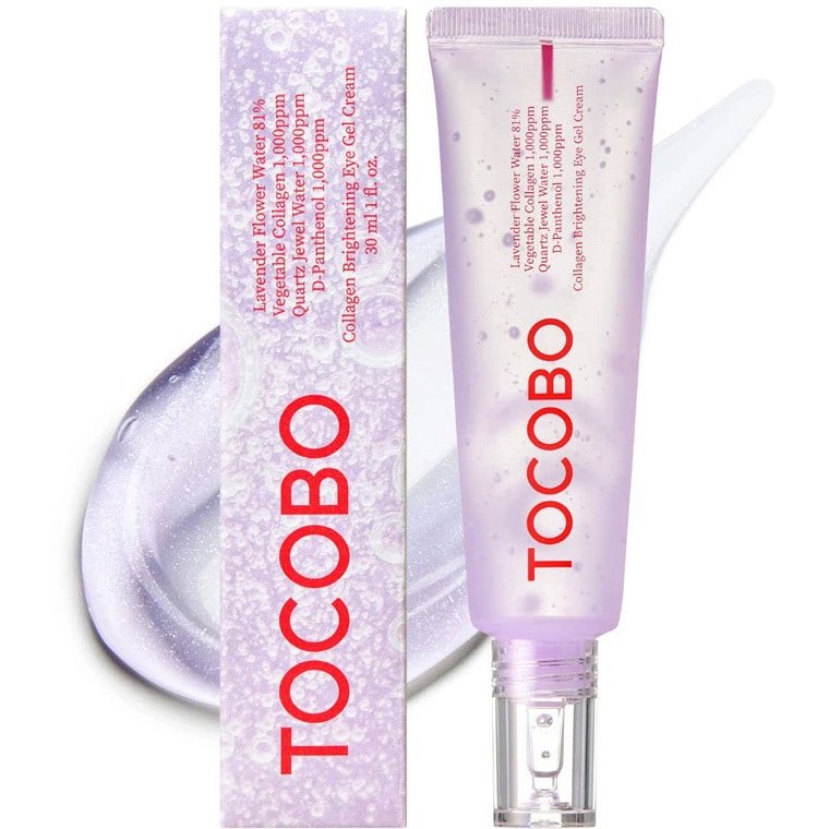 ژل کرم دور چشم روشن کننده و مرطوب کننده کلاژن توکوبو کاهش تیرگی و چین و چروک TOCOBO