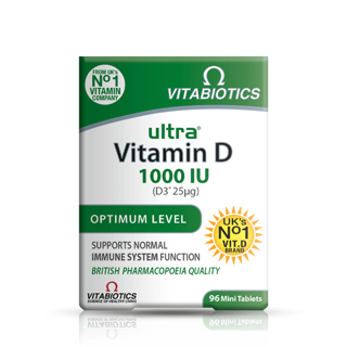 قرص اولترا ویتامین D3 1000 واحدی ویتابیوتیکس Ultra Vitamin D3 | تقویت استخوان، سیستم ایمنی و سلامت ع