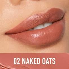 رژلب آبرسان ساتین O.TWO.O رنگ Naked Oats | جلوه طبیعی و مرطوب‌کننده لب
