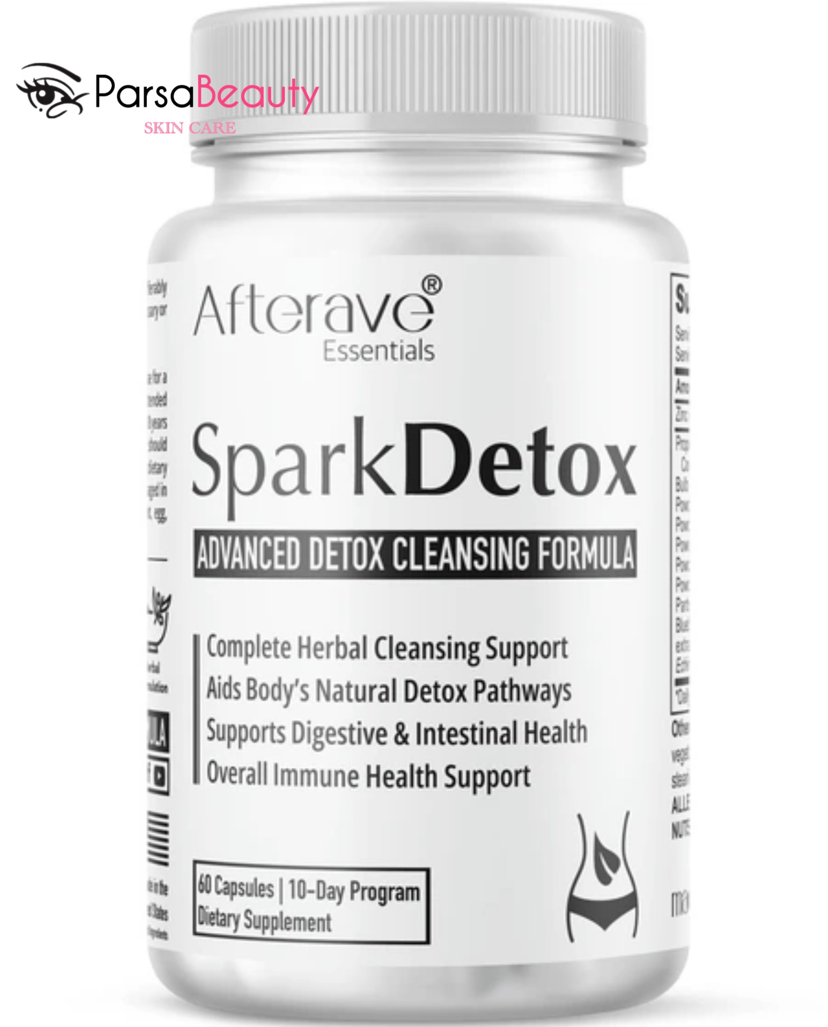 کپسول سم‌زدایی بدن Spark Detox افترایو 60 عددی پاکسازی و سلامت گوارش اصل
