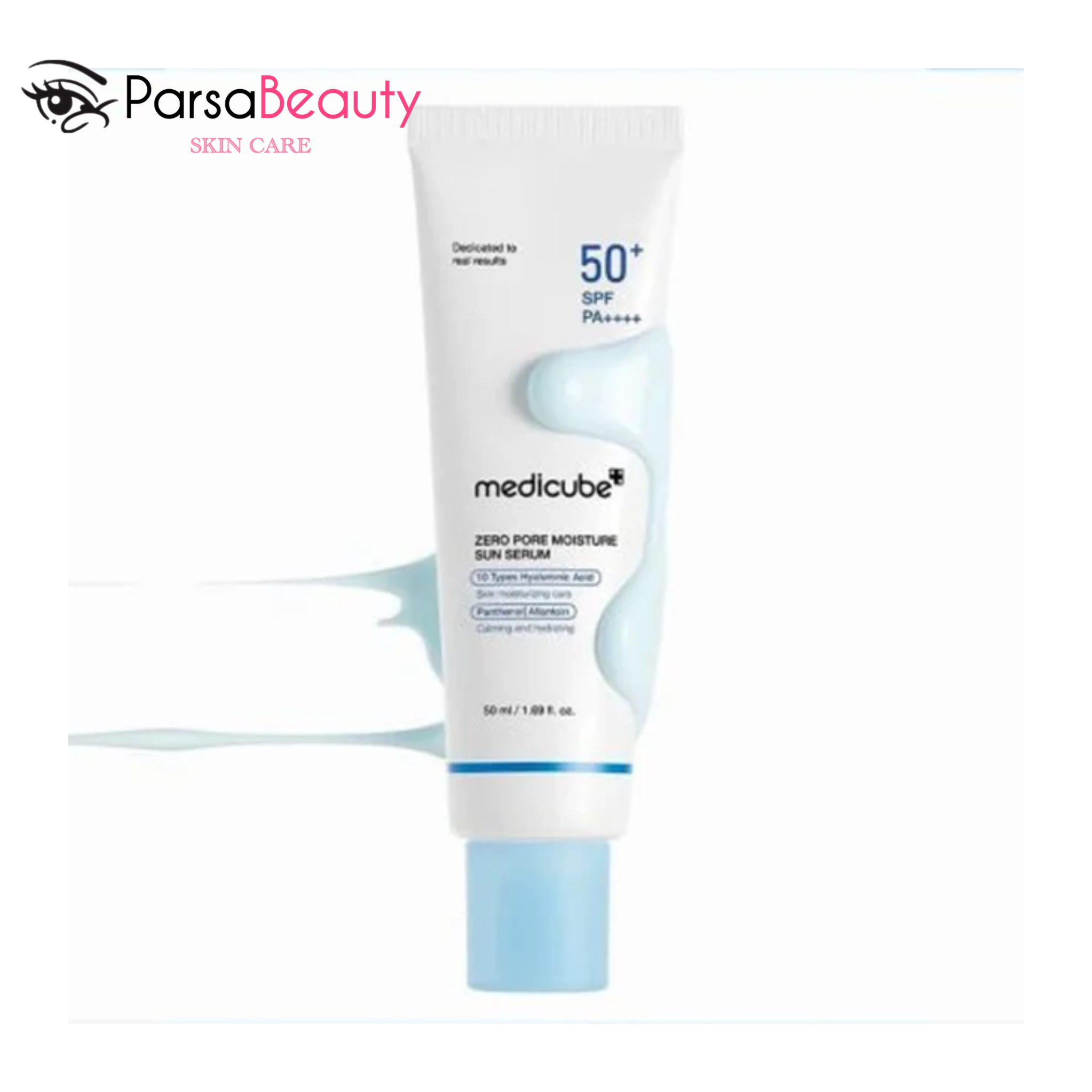 ضد آفتاب کنترل منافذ مدی کیوب مدل Zero Pore Moisture Sun Serum | محافظت و رطوبت‌رسانی پوست