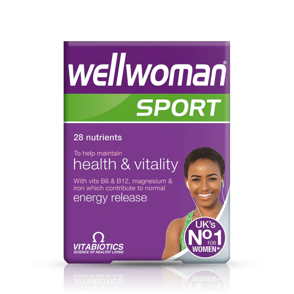 کپسول ول وومن اسپرت ویتابیوتیکس Wellwoman Sport | مکمل تخصصی 30 عددی بانوان ورزشکار اورجینال انگلیسی