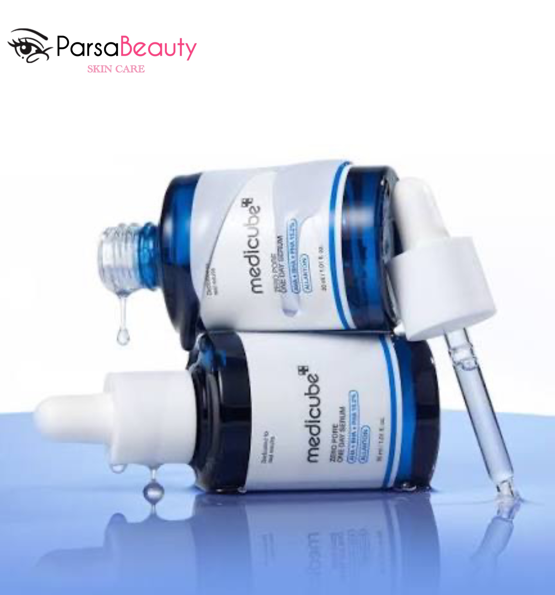 پک سرم ابرسان دوقلو هیالورونیک مدی کیوب Medicube Hyaluronic Daily Serum Duo Set اصل | آبرسان عمیق و تقویت سد دفاعی پوست ۳۰میل
