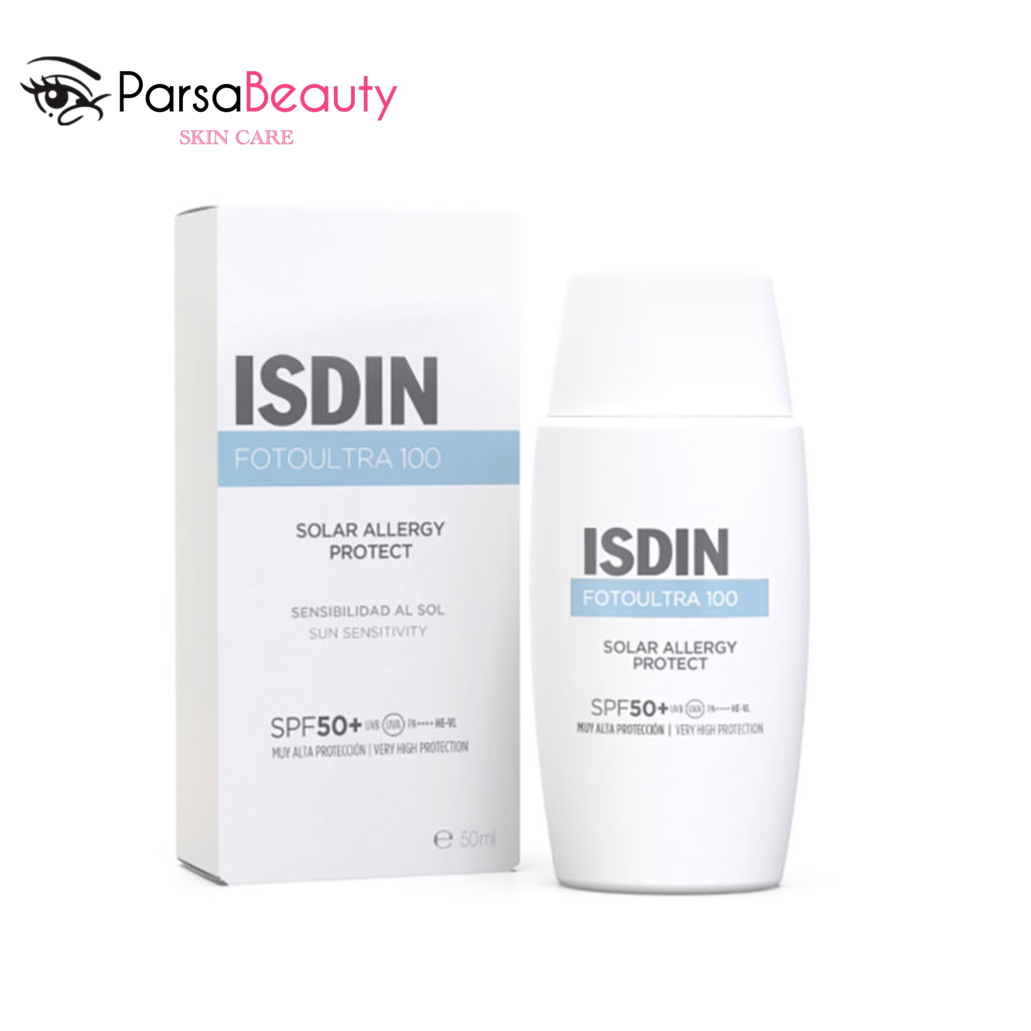 ضد آفتاب سولار آلرژی SPF 50+ ایزدین اصل 50میل