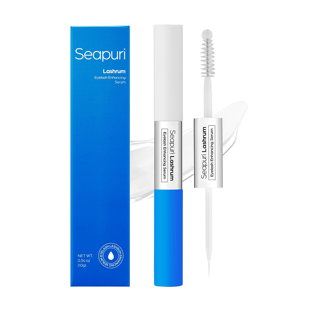 سرم تقویت مژه Seapuri اصل کره‌ای | افزایش طول، ضخامت و پرپشتی مژه‌ها