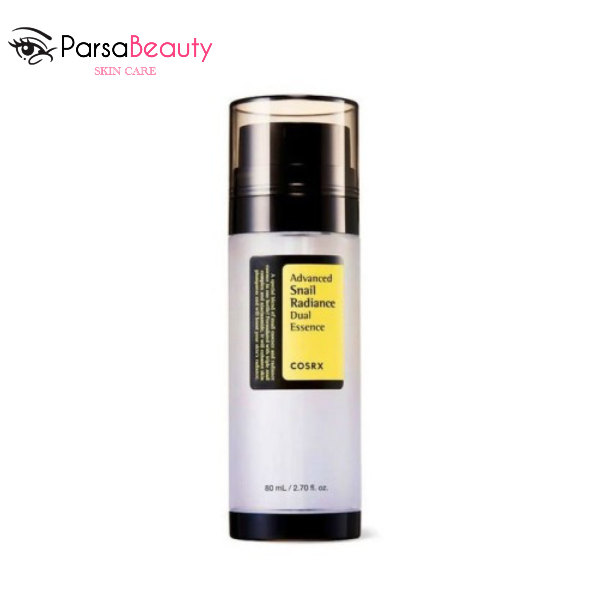 اسنس حلزون سیاه و طلایی دوبل Advanced Snail Radiance Dual کوزارکس | روشن‌کننده و ترمیم‌کننده پوست – ۶۰ میلی‌لیتر