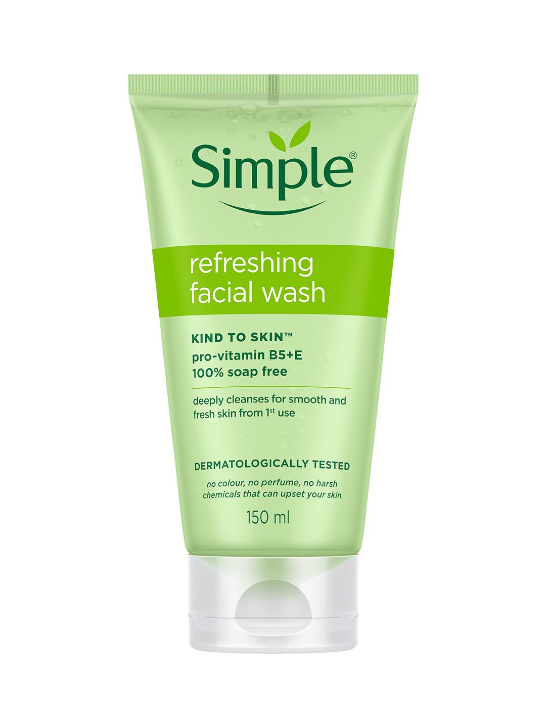ژل شستشوی صورت سیمپل Simple Kind to Skin اصل | پاک‌کننده ملایم و تسکین‌دهنده پوست حساس – 150ml