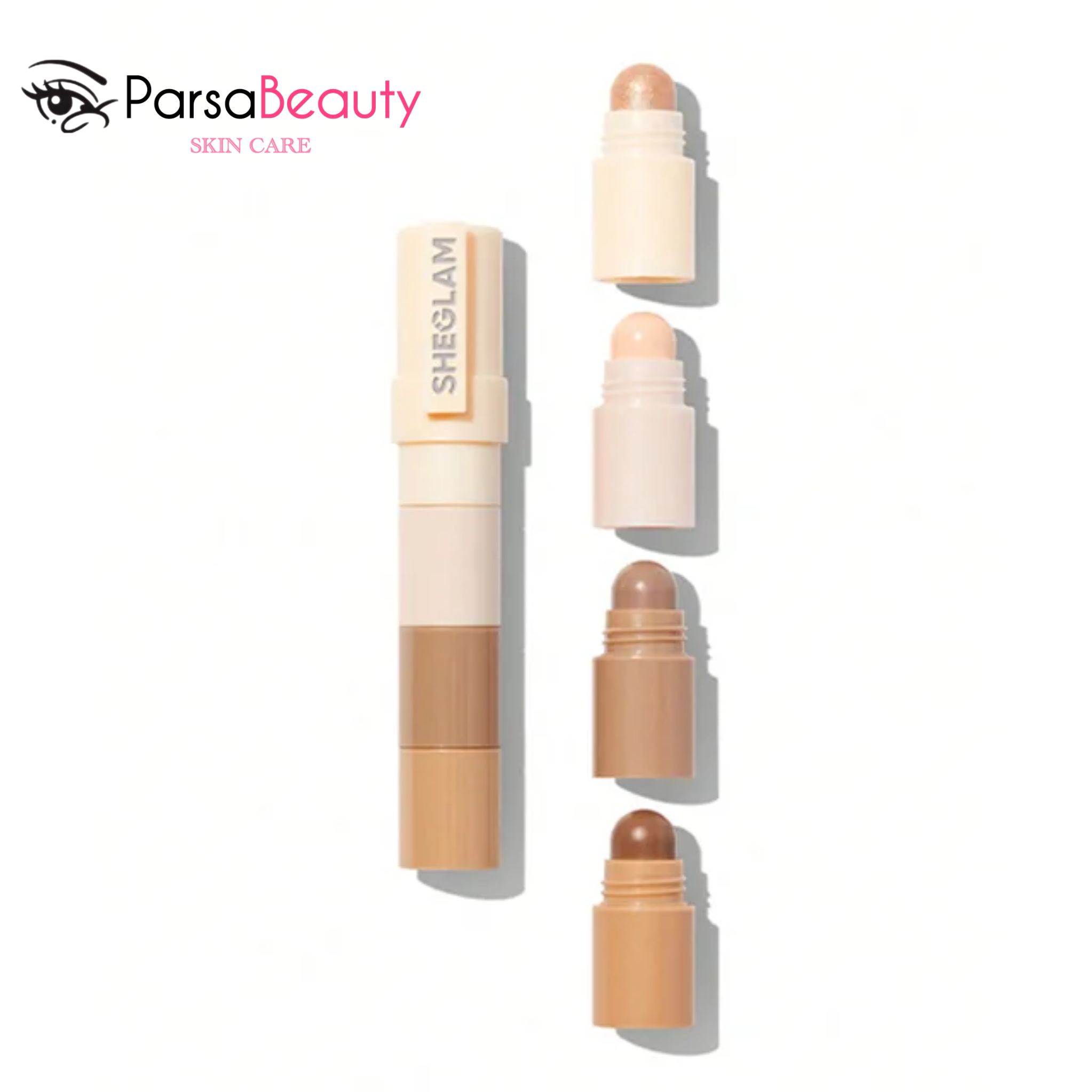 کانتور هایلایتر ۴ طبقه شیگلم sheglam رنگ Light اصل