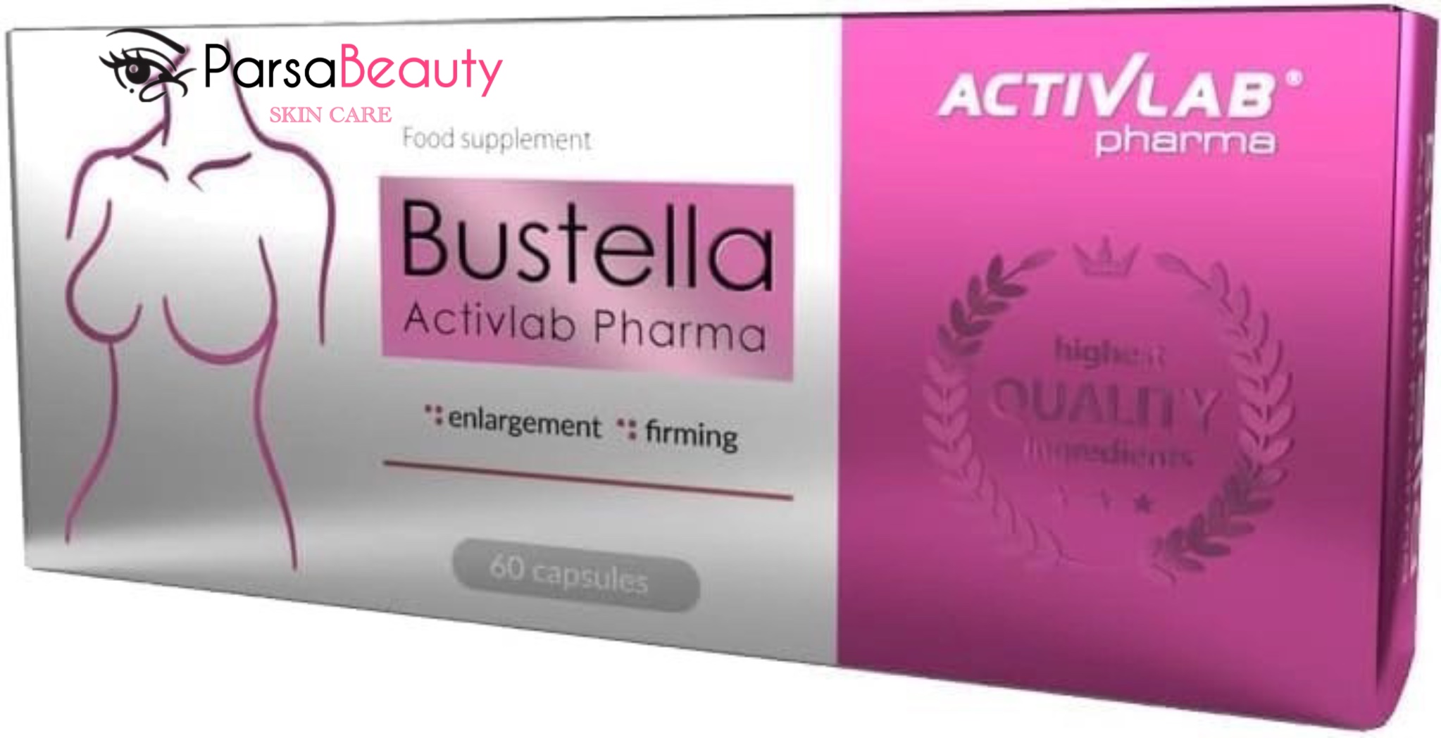 کپسول حجم دهنده و سفت کننده سینه بوستلا اکتیو لبز 60 عددی ACTIVLAB BUSTELLA
