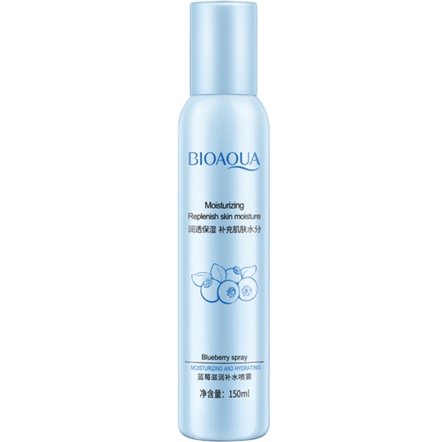 اسپری آب بلوبری سیاه BIOAQUA | آبرسان و تسکین‌دهنده پوست
