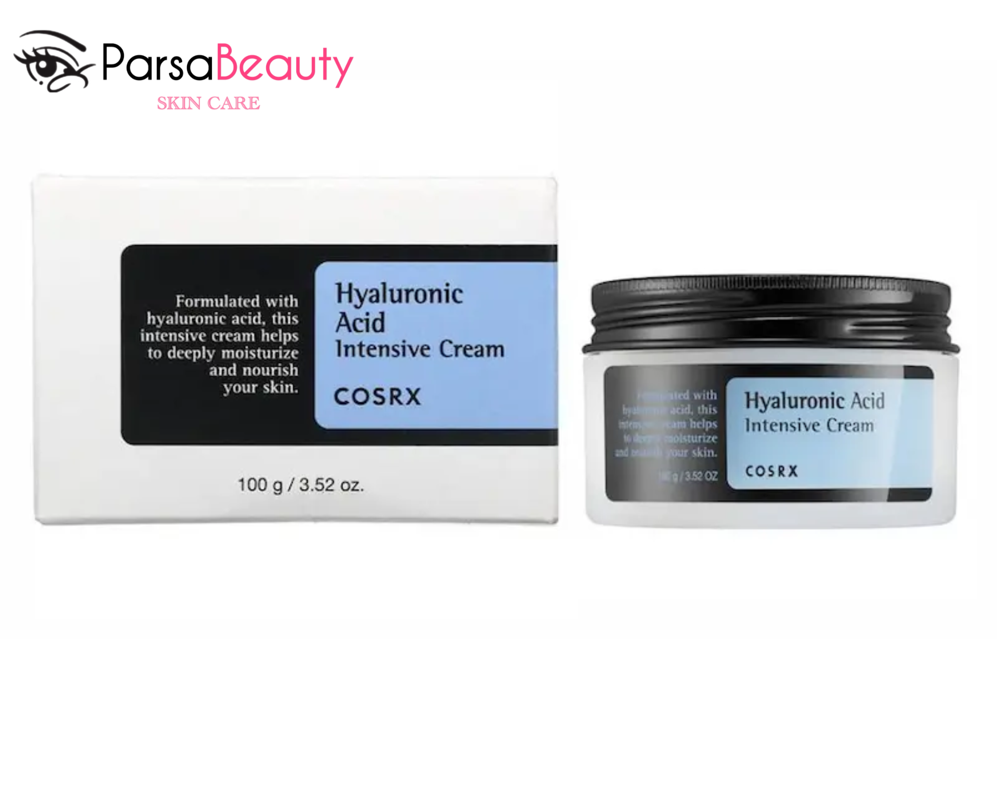 کرم آبرسان هیالورونیک اسید کوزارکس مدل Intensive Cream | مناسب پوست خشک 100 گرم