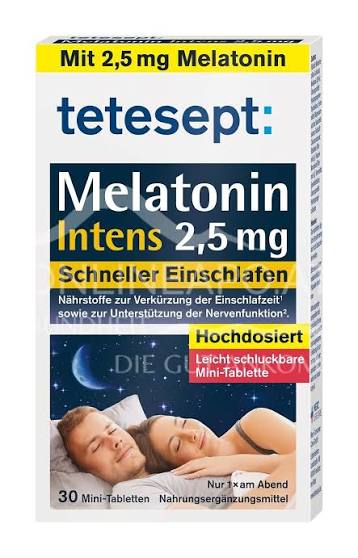 قرص ملاتونین تتسپت 30 عددی | Melatonin Tetesept Intens 2.0 mg اصل