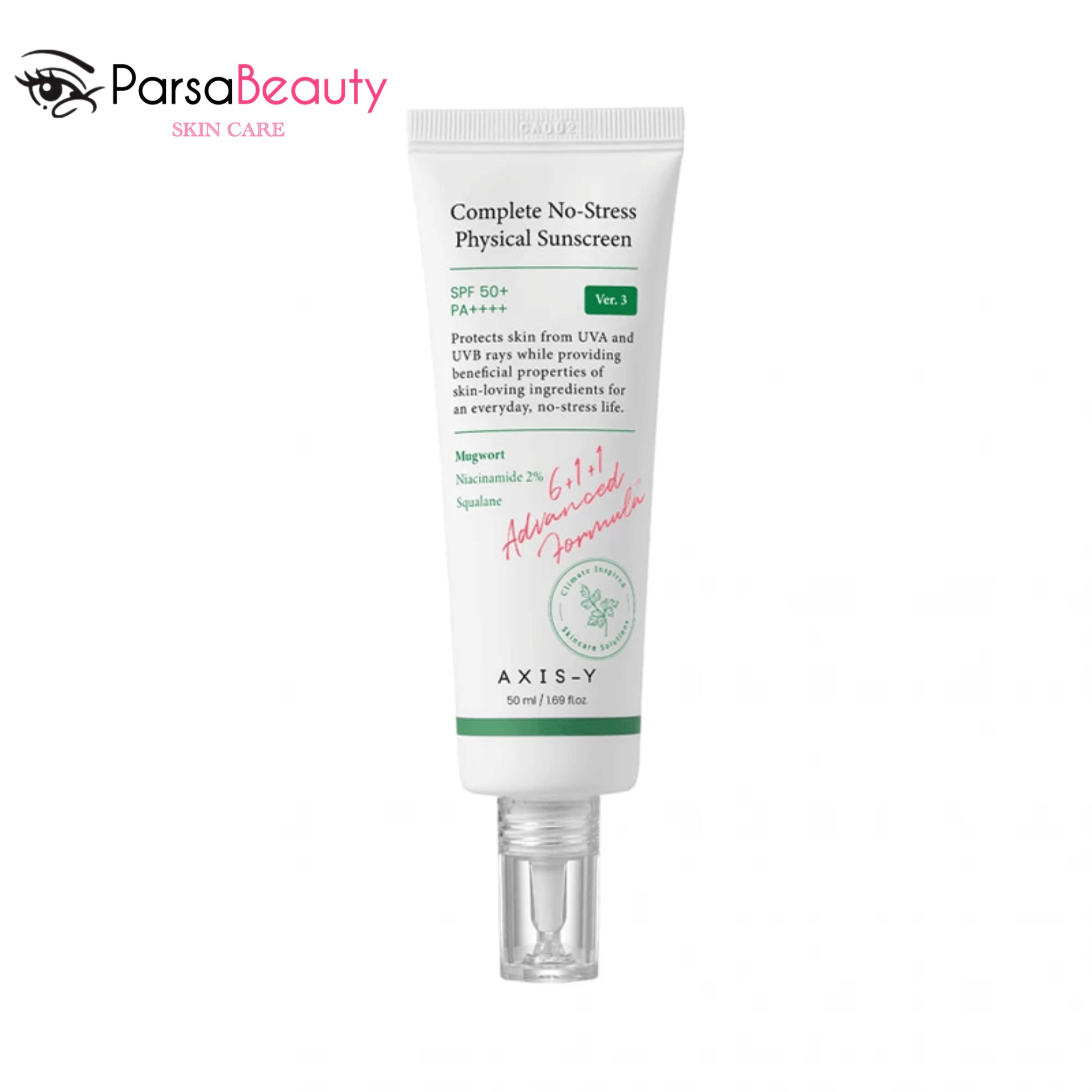 کرم ضدآفتاب بدون رنگ اکسیس وای Complete No Stress | SPF 50 – مناسب انواع پوست – ۵۰ میلی‌لیتر
