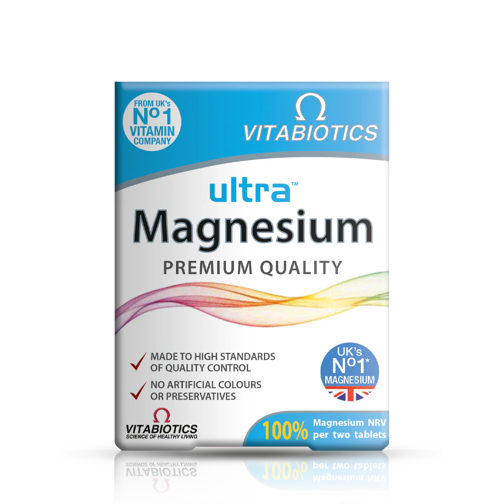 قرص اولترا منیزیوم ویتابیوتیکس Ultra Magnesium | مکمل آرامش، کاهش خستگی و حمایت از سلامت عضلات 30عددی