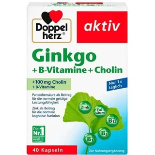 کپسول عصاره جینکو بیلوبا داپل هرز اکتیو 40 عددی اصل