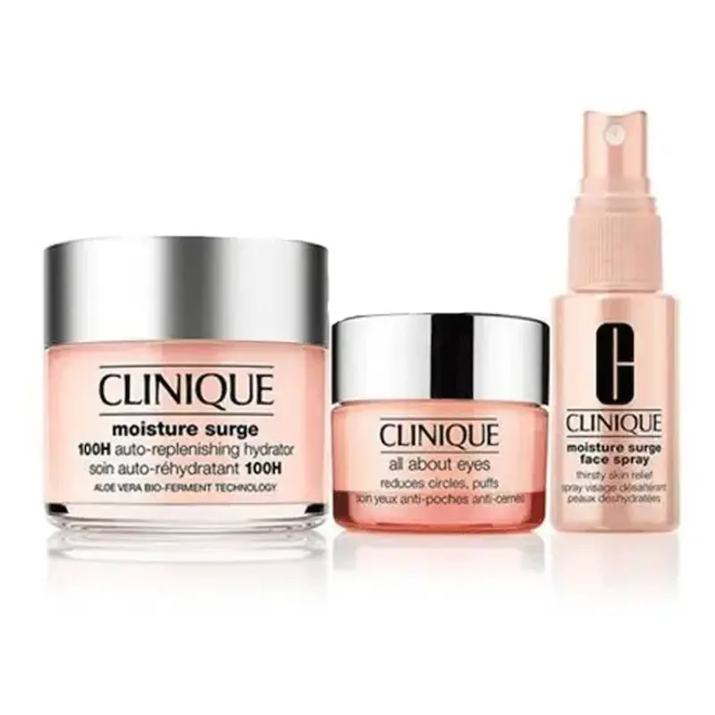 ست آبرسان کلینیک مدل Dewy Glow | رطوبت‌رسانی و درخشندگی پوست