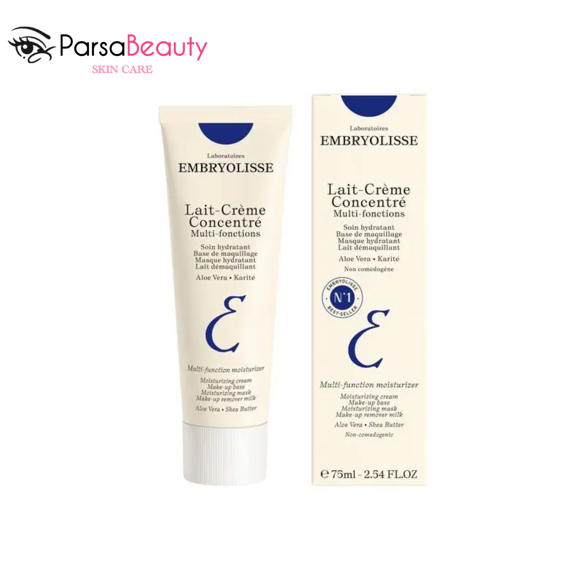 کرم مرطوب‌کننده امبریولیس اصل فرانسه | Embryolisse Lait-Crème Concentré چندمنظوره و بهترین پایه آرایش 75 میل
